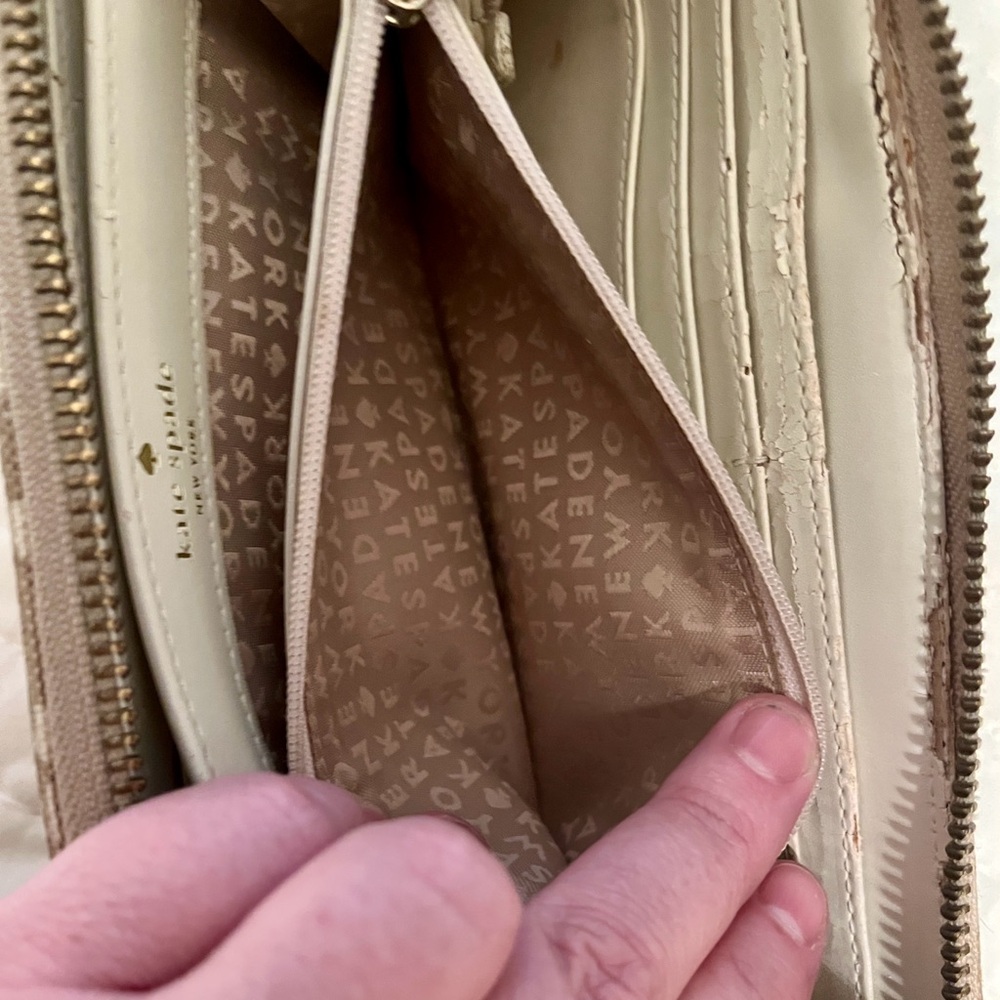 Kate Spade Stucco Beige and Tan Long Wallet - Picture 12 of 15
